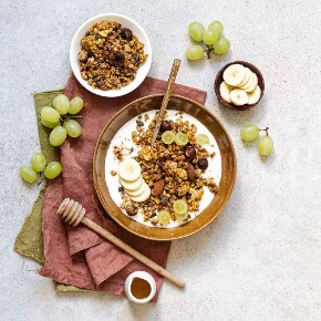 Medová granola se skořicí
