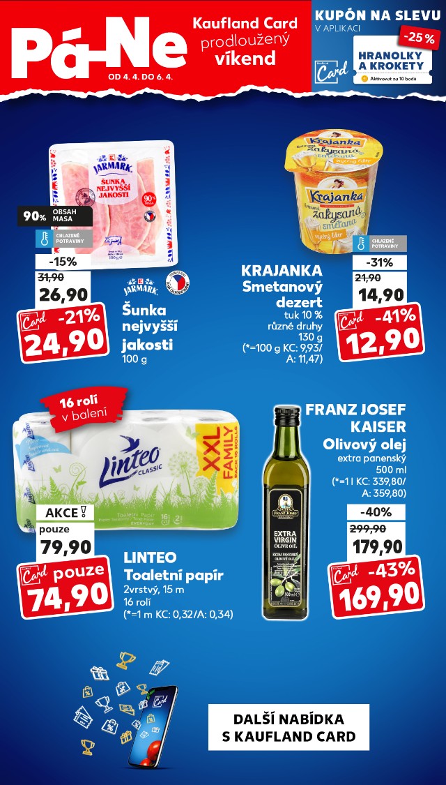 Kaufland Card prodloužený víkend