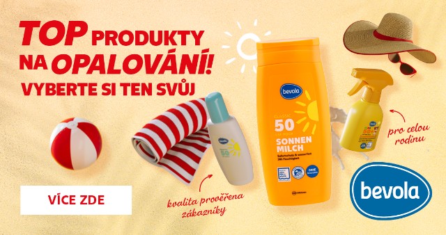Bevola - Top produkty na opalování