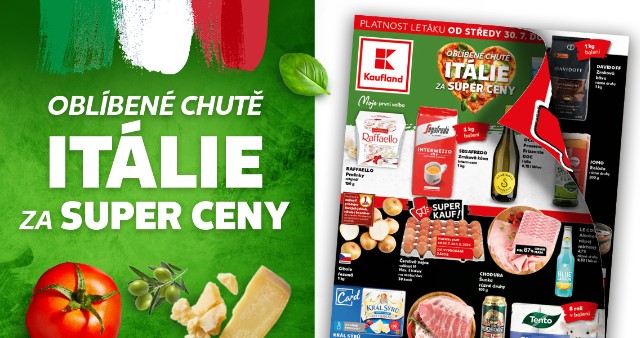 Oblíbené chutě Itálie
