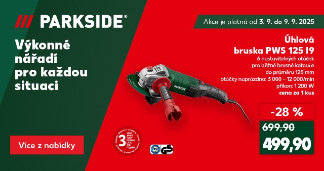 Parkside - Úhlová bruska