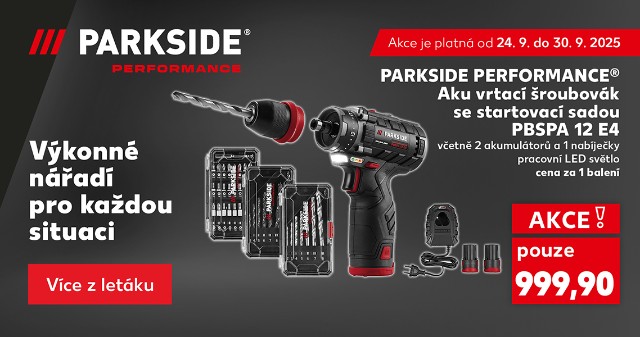 Parkside Performance - Aku vrtací šroubovák