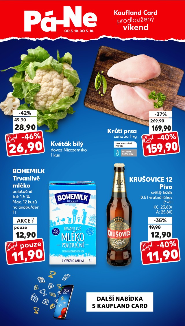 Kaufland Card prodloužený víkend