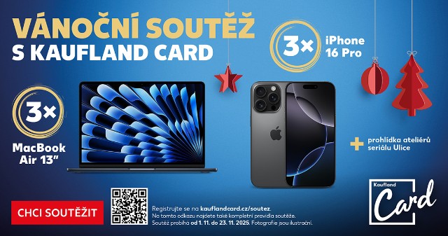 Vyhrajte Macbook nebo Iphone s Kaufland card!
