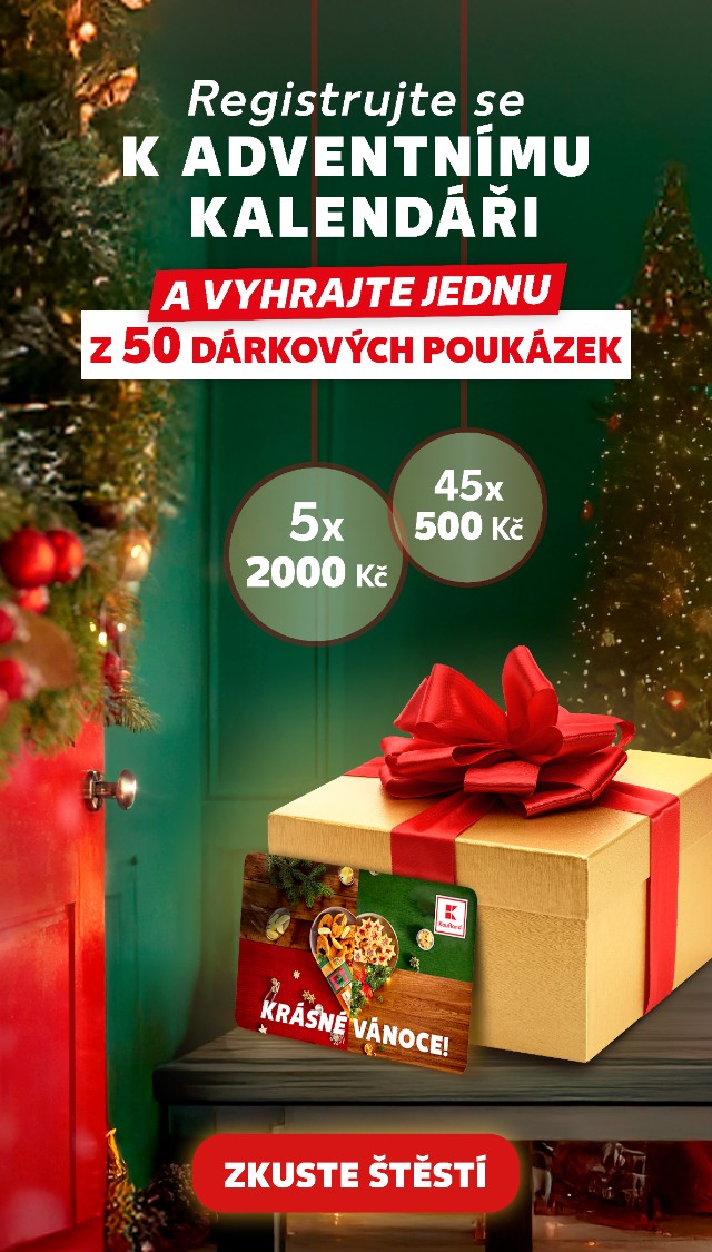 Registrujte se a vyhrajte v Adventním kalendáři