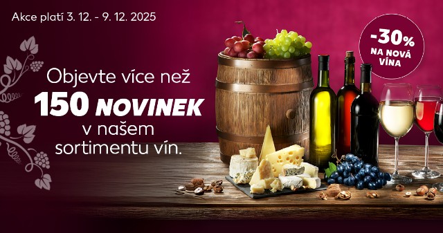 Objevte více než 150 novinek v našem sortimentu vín