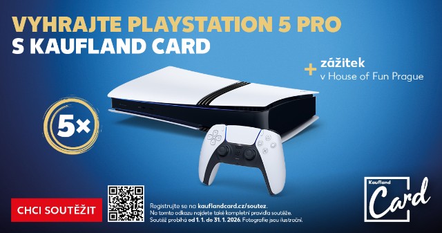 Vyhrajte Playstation 5 Pro s Kaufland card