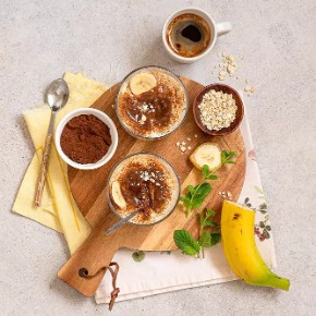 Tiramisu ovesná kaše přes noc