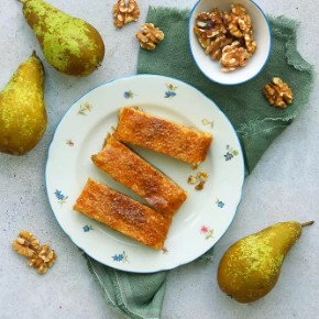 Listový závin s hruškami