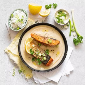 Losos ve smetanové omáčce s citrónem