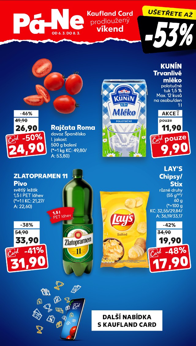 Kaufland Card prodloužený víkend