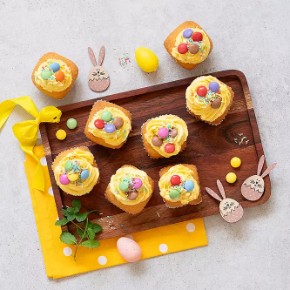 Velikonoční cupcakes s lentilkami