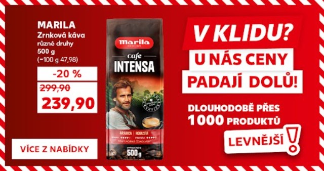 Levnější - V klidu? U nás ceny padají dolů