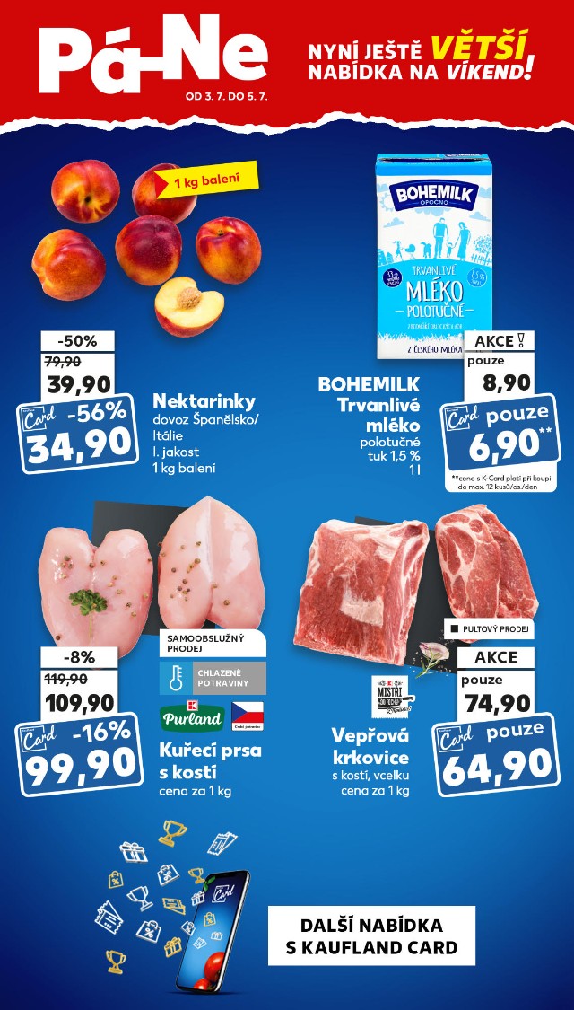 Kaufland Card prodloužený víkend