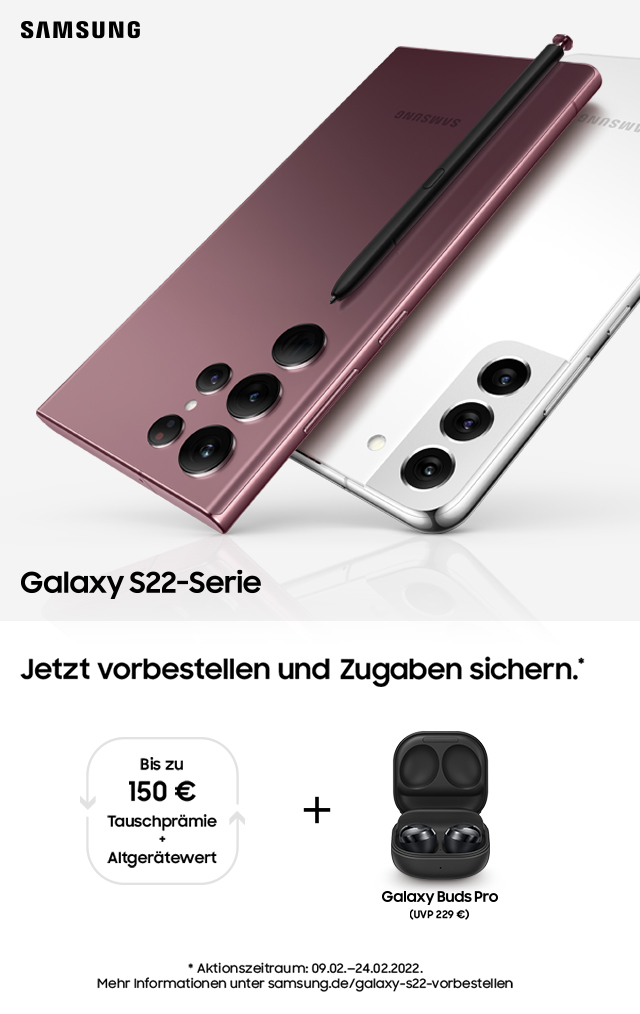 Bis 24.02. Galaxy Buds Pro gratis zum Samsung Galaxy S22(1)