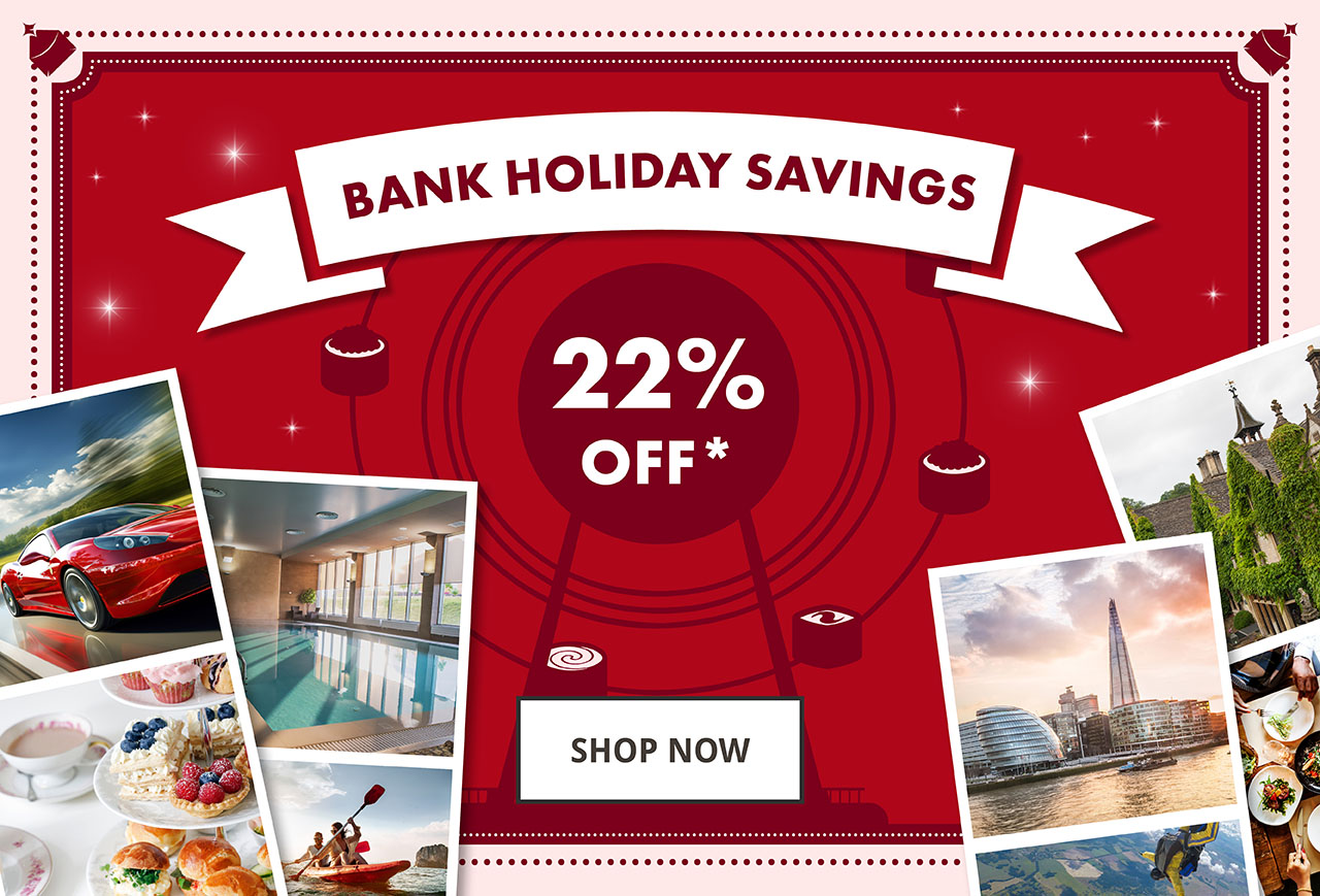 22% off Bank Holiday