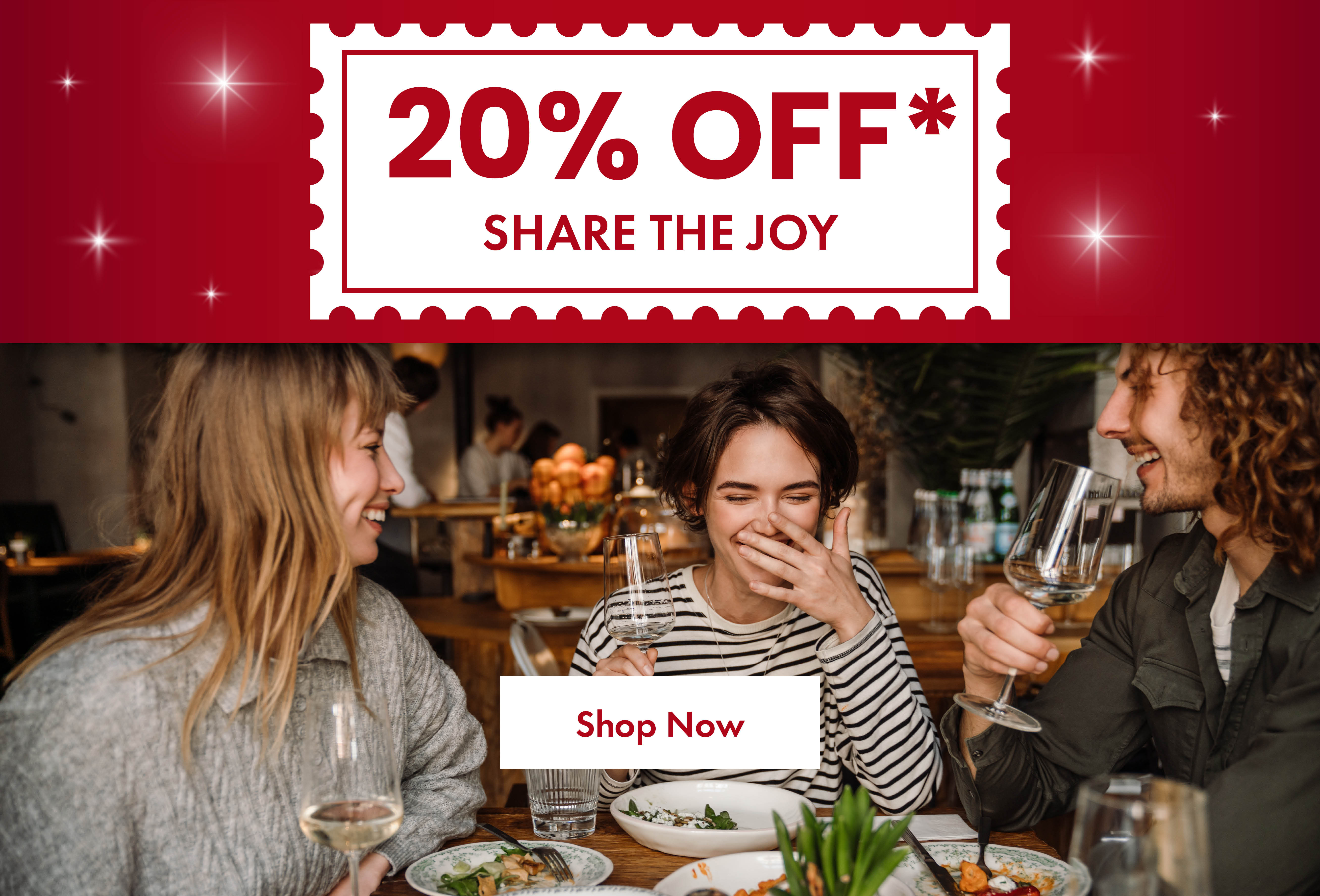 20% off share the joy
