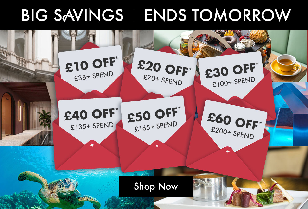 Big savings End Tomorrow