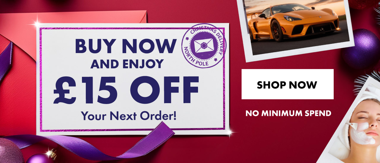 Buy Now And Enjoy £15 Off Your Next Order