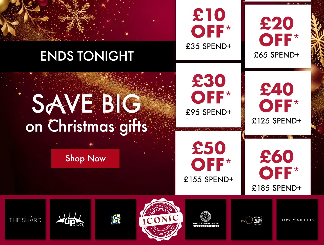 £60 Off ends tonight
