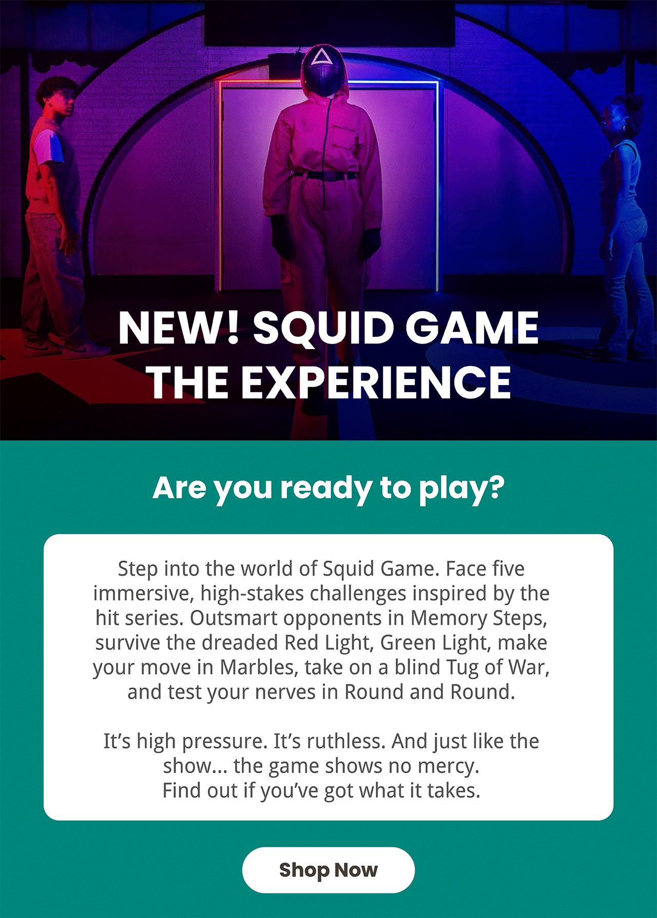 New! Squid Game The Experience