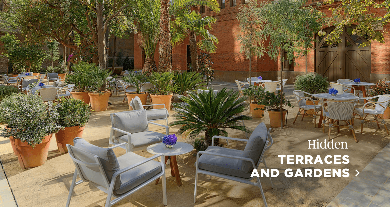 Terraces and gardens