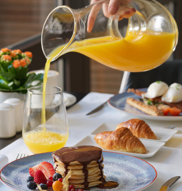 50% discount on your breakfast