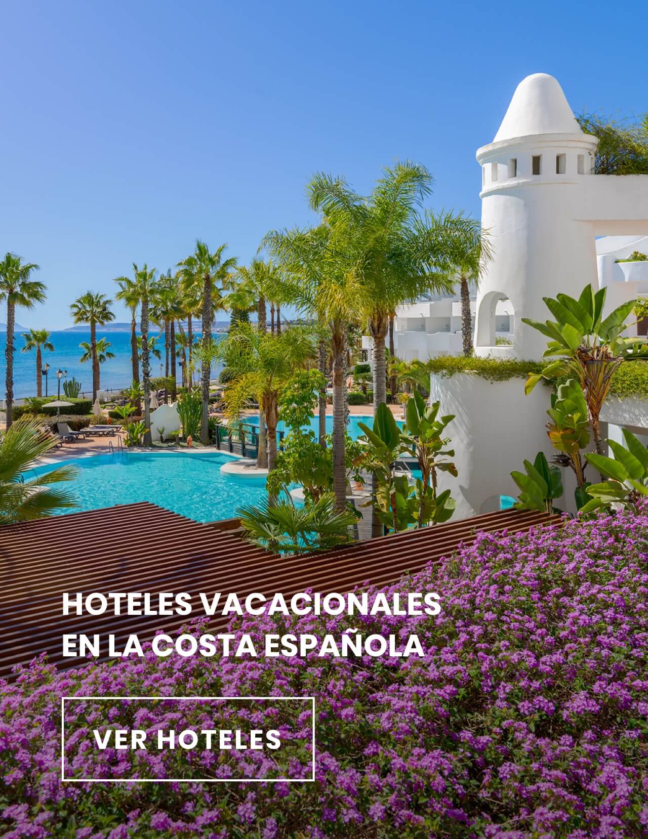 Hoteles vacacionales en la costa española