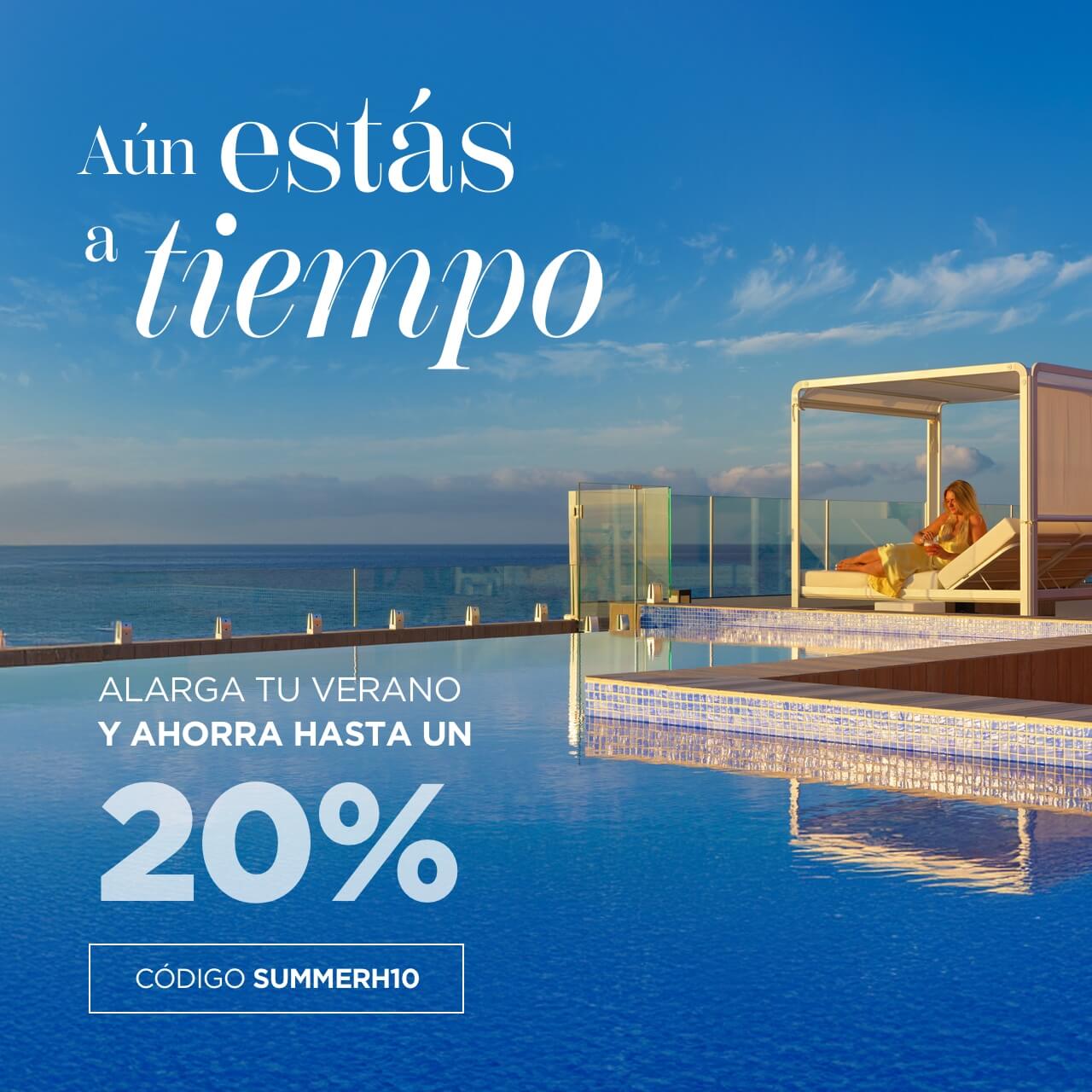 Alarga tu verano y ahorra hasta un 20%