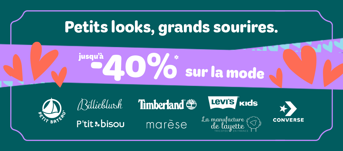 jusqu'à -40% sur la mode