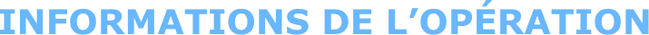 Informations de l’opération