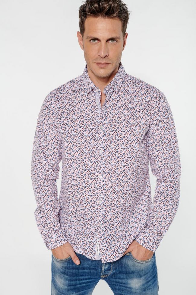 Chemise Pavar blanche à motif fleuri