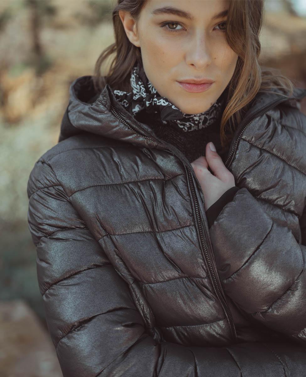 Doudoune Boecia argentée