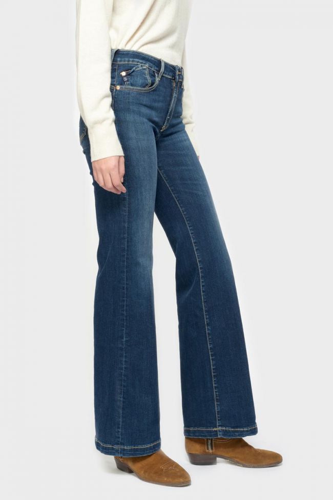 Flare pulp taille haute jeans bleu N°1