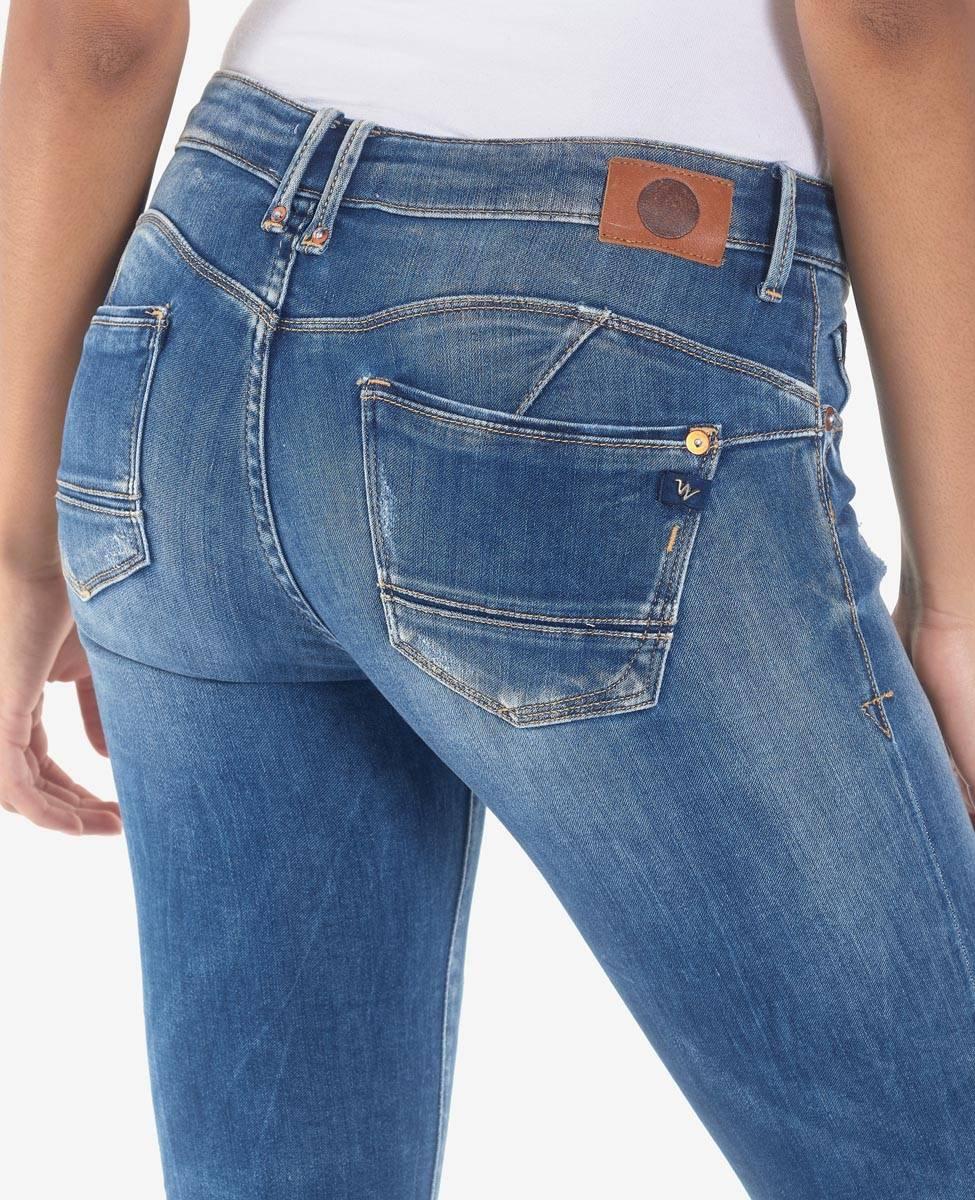 FINO PULP SLIM 7/8ÈME JEANS DESTROY BLEU N°3