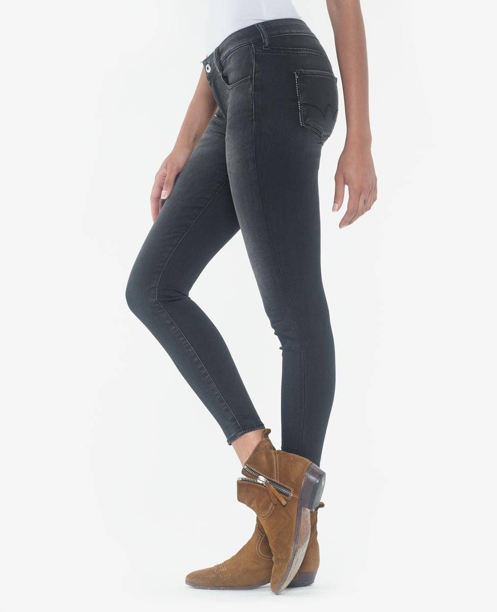 UZO ULTRA POWER SKINNY 7/8ÈME JEANS NOIR N°1