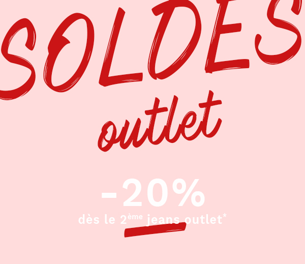 Les Soldes continuent : 2 Jeans Outlet pour 79,90€