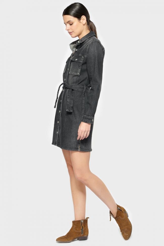 Robe Nessi en jeans noir