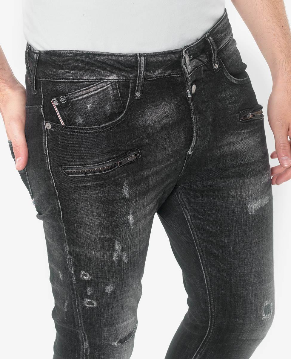RUBBENS 900/15 TAPERED 7/8ÈME JEANS DESTROY GRIS N°1