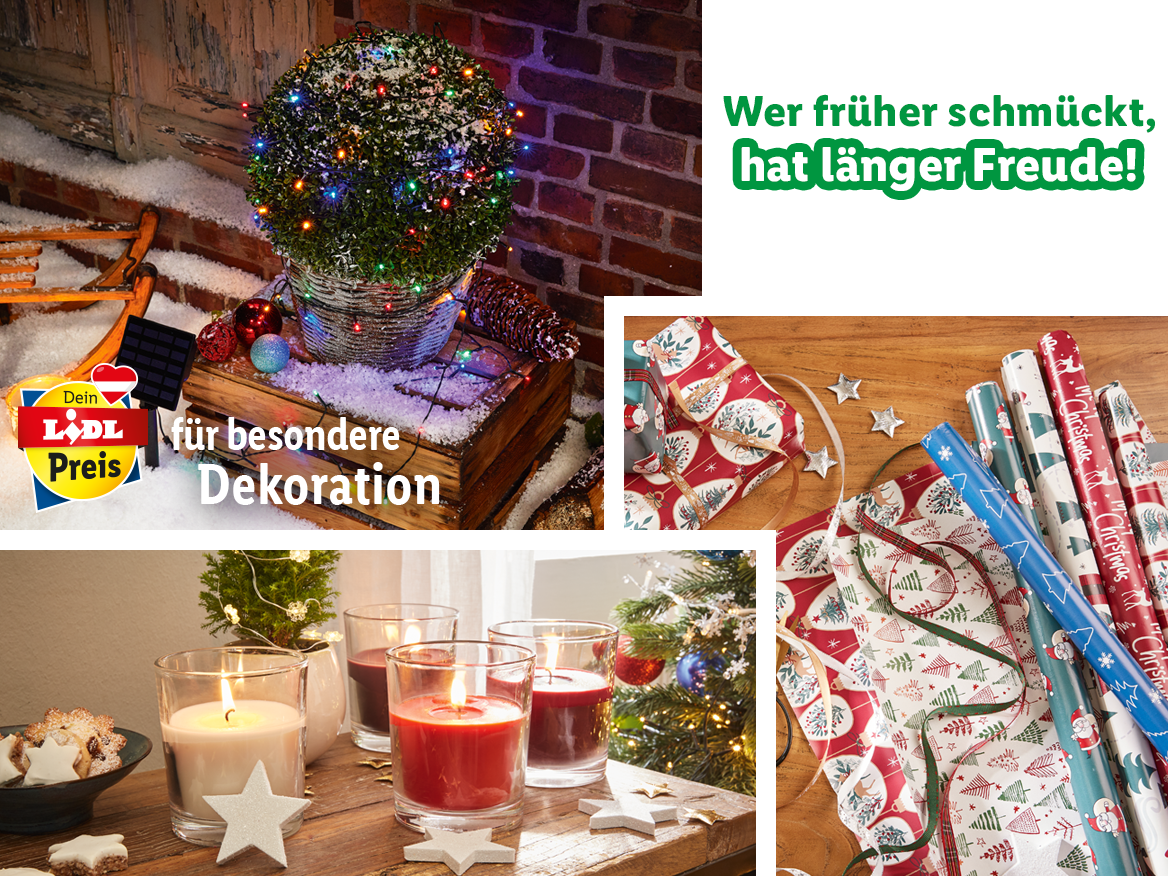 Weihnachtliche Dekorationsidee