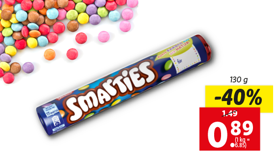 Nestlé Smarties Riesenrolle