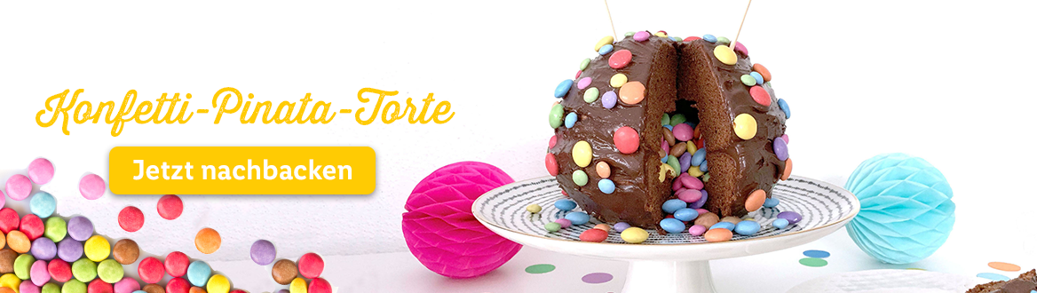 Konfetti-Pinata-Torte