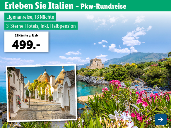 Italien – Pkw-Rundreise