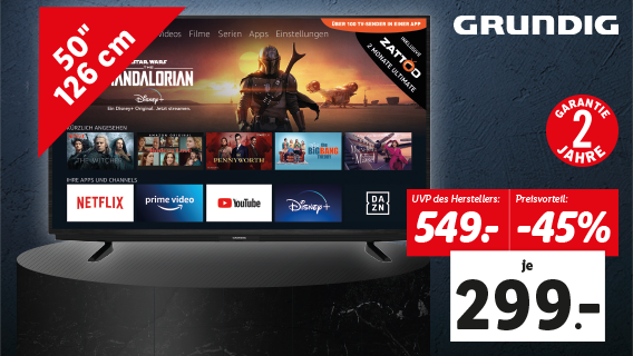 Grundig 4K Ultra HD Smart TV 50”