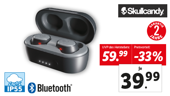 Skullcandy® True Wireless Kopfhörer