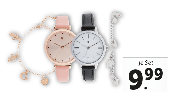 Damen Armbanduhr-Schmuckset