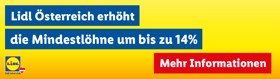 Lidl Österreich erhöht den Mindestlohn