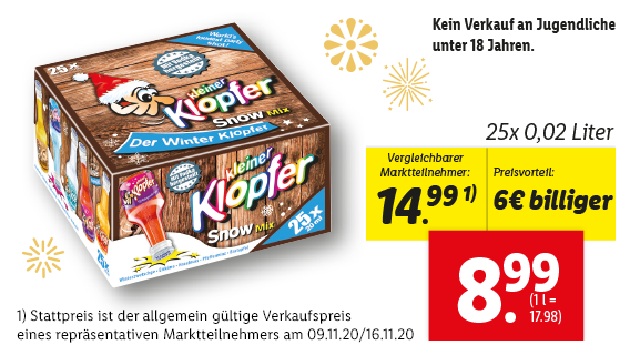 Kleiner Klopfer Snow Mix