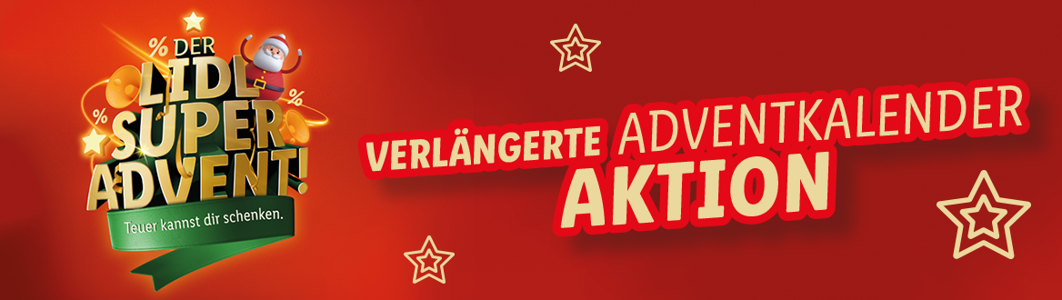 Verlängerte Adventkalender Aktion