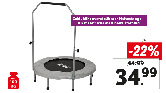 Fitnesstrampolin, Ø 96 cm